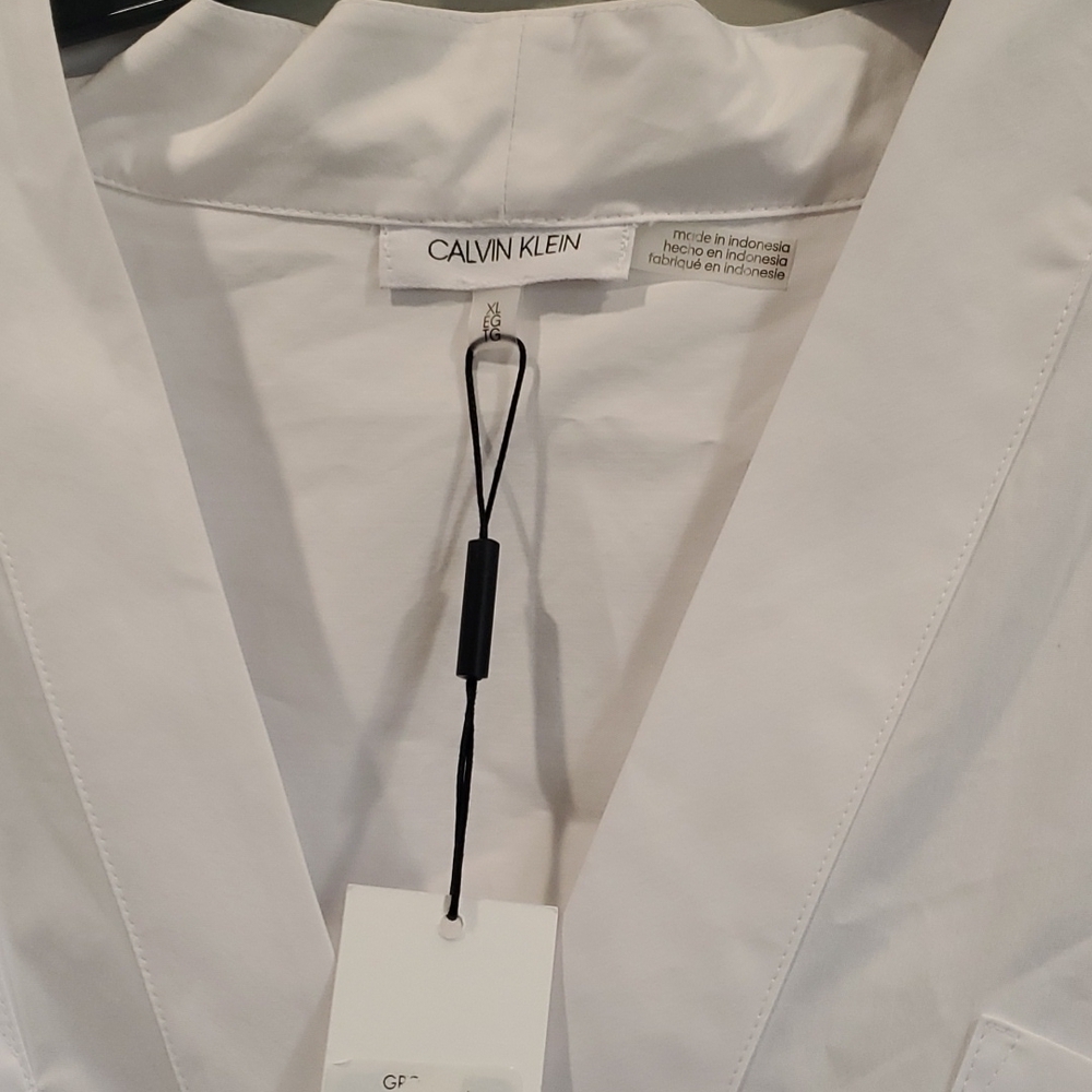 NWT Calvin KleinRoll sleeves top XL - Picture 3 of 8